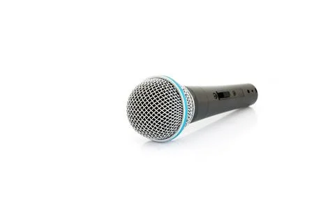 Microphone isolate Stock Photos