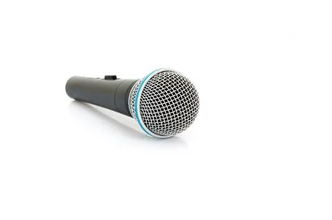 Microphone isolate Stock Photos