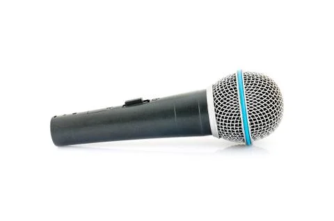 Microphone isolate Stock Photos
