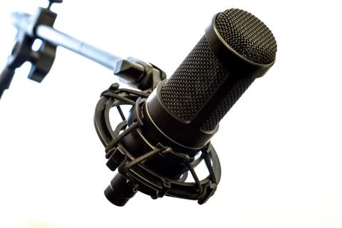Microphone isolated Foto stock