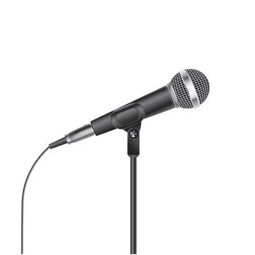 Microphone isolated on white background Stockillustratie