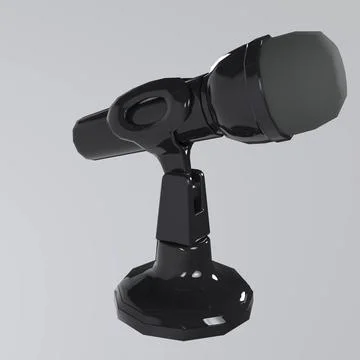 Microphone isolated on white background Stock Illustration