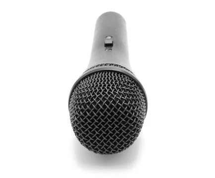 Microphone isolated on white background Stock Photos