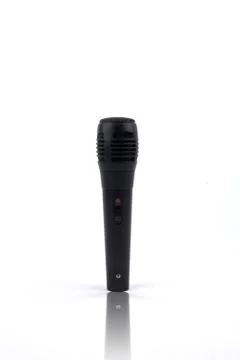 Microphone isolated on white background Stock Photos