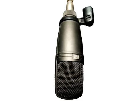 Microphone isolated on white background Photos