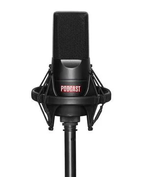 Microphone isolated on white background Stock Photos