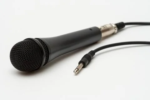 Microphone isolated on white Photos