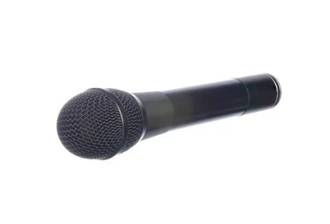 Microphone isolated on white Stock-Fotos