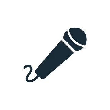Microphone, Karaoke Icon Design Template Elements Stock Illustration