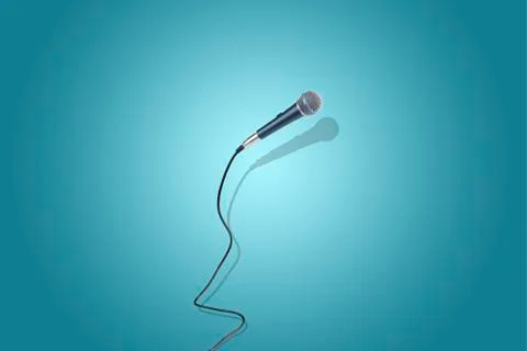 Microphone levitating Stock Photos