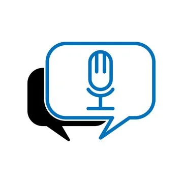 Microphone logo Stock Illustration