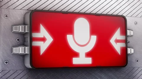 Microphone. Looping. Stock Footage 34355569