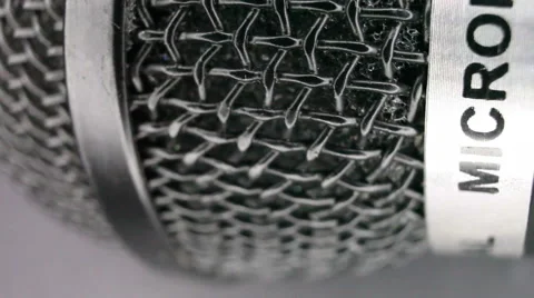 Microphone macro with Stock Footage 51137011