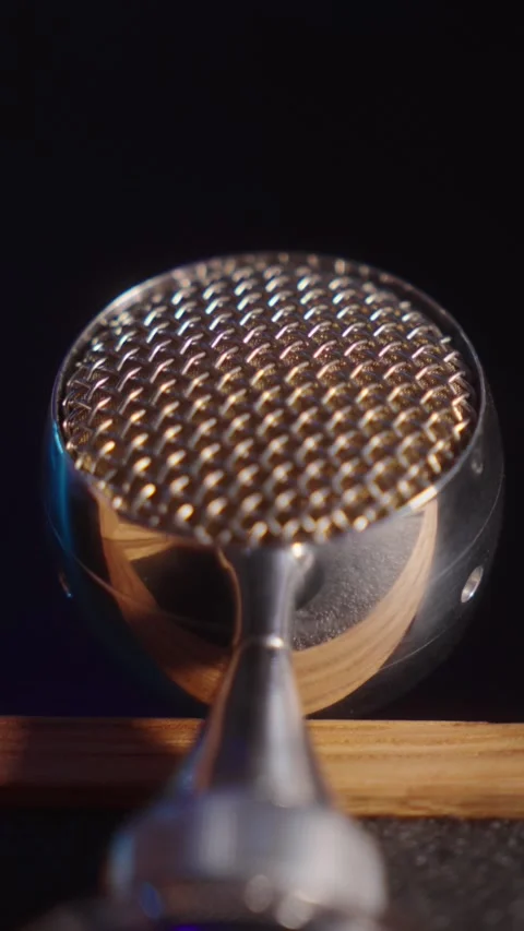 Microphone Mesh Macro Shot Stock Footage 332978610