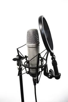 Microphone with mesh Stock Photos