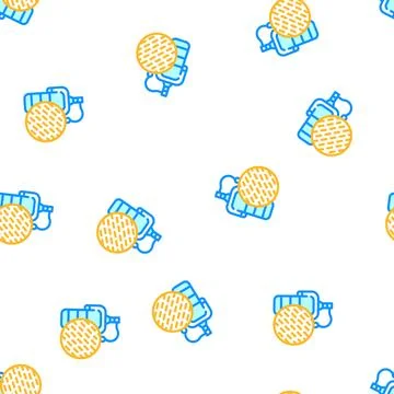 Microphone with mesh vector seamless pattern Stock Illustration