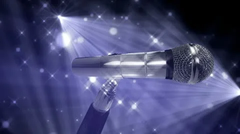 Microphone Music Background Video stock 10575113