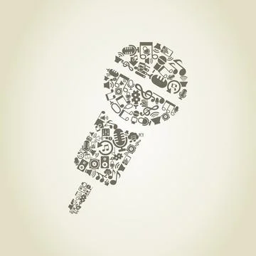 Microphone music2 Stock Photos