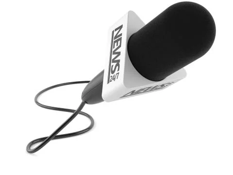 Microphone news Stock Illustration