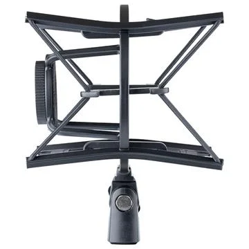 Microphone or mic shock or anti vibration mount stand Stock Photos