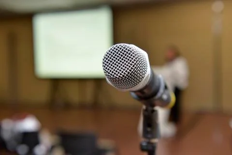 Microphone Foto stock