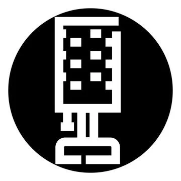 Microphone pixel art audio recording communication Illustrazione stock