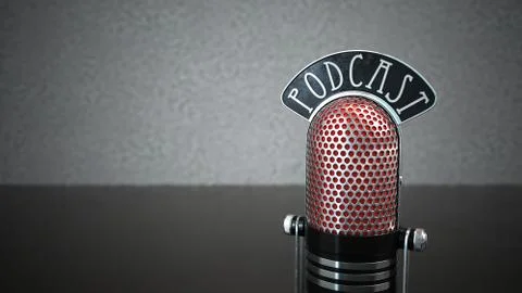 Microphone Podcast Stock Illustration