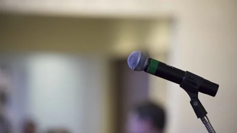 Microphone Pre-Event Stock Footage 152536360