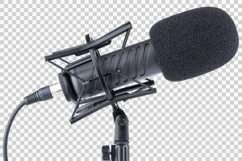 Microphone. Professional dynamic or condenser microphone. Stock Photos