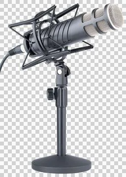 Microphone. Professional dynamic or condenser microphone Stock Photos