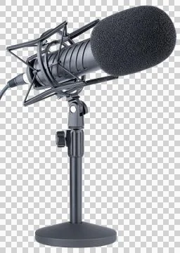 Microphone. Professional dynamic or condenser microphone. Stock Photos