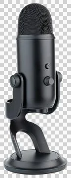 Microphone. Professional dynamic or condenser microphone Stock Photos