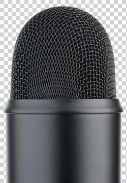 Microphone. Professional dynamic or condenser microphone Stock Photos
