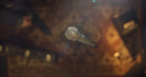 Microphone on the rack Stock Footage 114830456