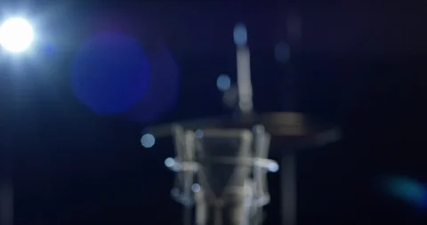 Microphone on the rack Stock Footage 114835606