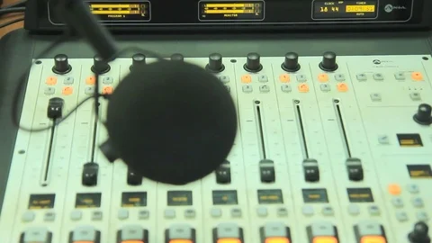 The microphone in the radio Studio Vidéo 73847102