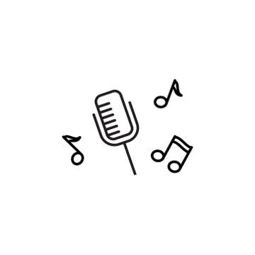 Microphone Recording icon Stock Illustration