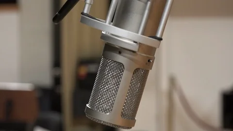 Microphone recording orchestra Stock Footage 86993173