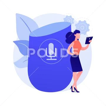 Microphone recording vector concept metaphor Stock Illustration