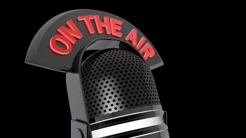 Microphone Retro On The Air Stock Footage 86846752