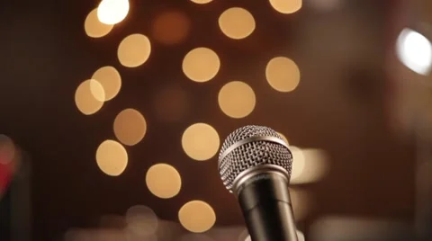 Microphone Reveal Stock Footage 46414970