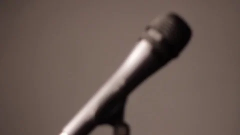 Microphone Shallow Focus 1 Stock Footage 79017867