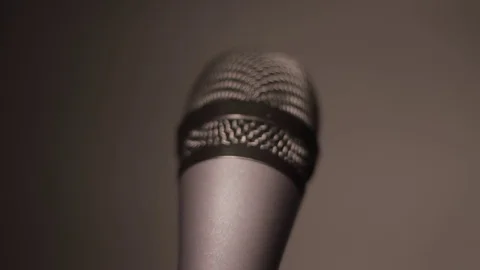 Microphone Shallow Focus 2 Stock Footage 79017892