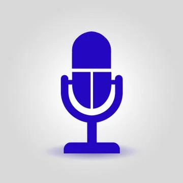 Microphone sign symbol Stock Illustration