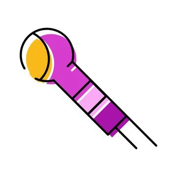 Microphone for sound recording and music performance Stock Illustration