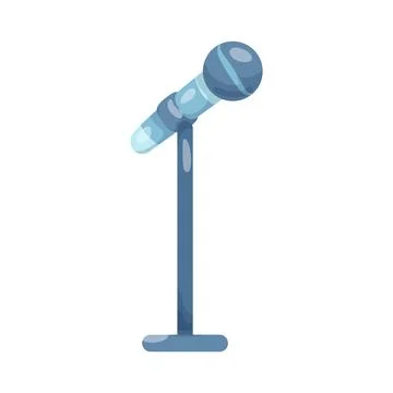Microphone stand Stock Illustration