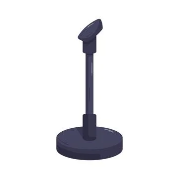 Microphone stand Stock Illustration
