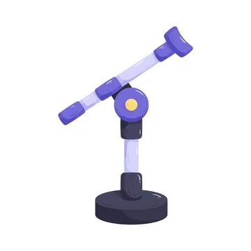 Microphone stand Stock Illustration
