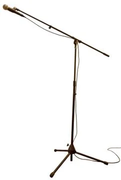 Microphone stand Stock Photos