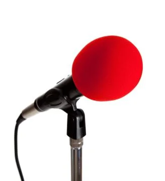 Microphone on a stand Stock Photos